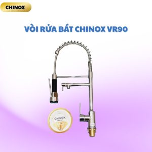 Vòi rửa bát 2 đầu rồng nước chảy song song CHINOX VR90 ( màu bóng)