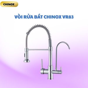 Vòi rửa bát 3 đường nước lò xo bóng CHINOX VR83 ( bóng)