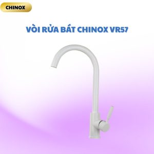 Vòi rửa bát dấu hỏi CHINOX VR57 - màu trắng sứ