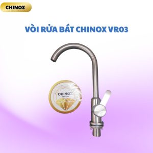Vòi rửa bát dấu hỏi cổ bi inox mờ CHINOX VR03