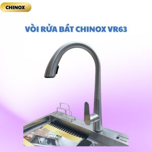 Vòi rửa bát dây rút đầu rồng CHINOX VR63 - inox 304 mờ
