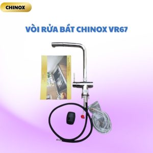 Vòi rửa bát dây rút số 7 thân tròn CHINOX VR67 - inox bóng