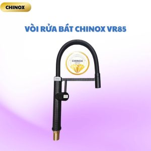 Vòi rửa bát kim cương lò xo cần cao CHINOX VR85 ( đen)