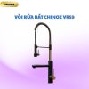 Vòi rửa bát lò xo 2 đầu cổ ngỗng cao CHINOX VR59 - (vàng, đen, bóng)