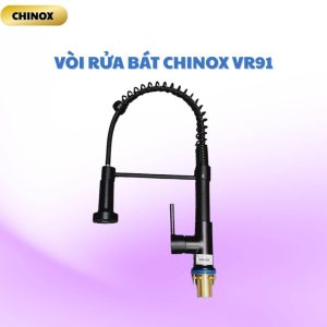 Vòi rửa bát nano đen lò xo CHINOX VR91