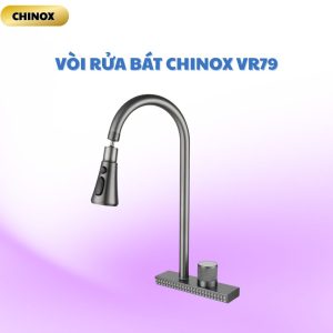 Vòi rửa bát thác nổi 1 chân dây rút CHINOX VR79