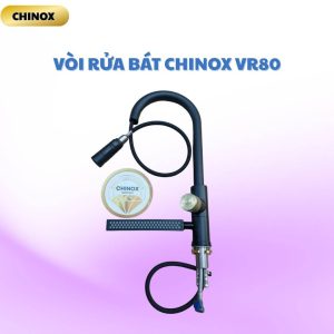 Vòi rửa bát thác rút xoay lật 360 độ CHINOX VR80 - màu đen