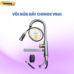 Vòi rửa bát thác rút xoay lật 360 độ CHINOX VR81 - màu xám