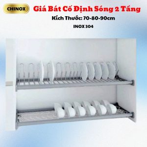 Giá Bát Cố Định Sóng 2 Tầng CHINOX