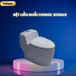 Bệt liền khối dáng ovan nắp dầy CHINOX BCN02X - Xám ghi