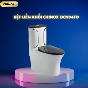Bệt liền khối CHINOX BCN04TĐ - Trắng viền đen