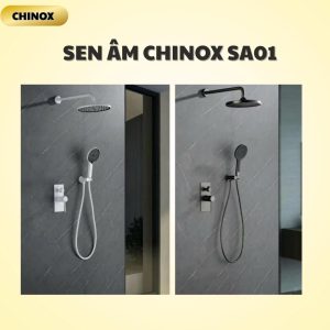 Bộ sen âm tường CHINOX SA01 ( trắng, đen)