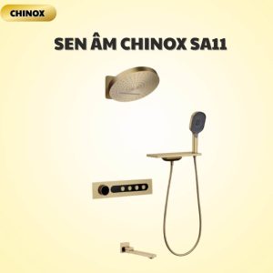 Sen tắm âm tường bát tròn kèm vòi phụ CHINOX SA11