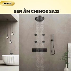 Sen âm tường bát áp tường kèm mắt phun masasge CHINOX SA23