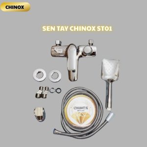 Sen tắm tay lõi đồng núm xoay vặn thông minh CHINOX ST01