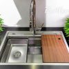 Chậu rửa bát 1 hố màu inox 304 CHINOX CR123  - 75x46cm