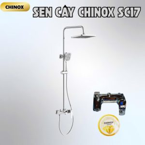 Sen tắm cây lõi đồng củ lệch núm xoay vặn CHINOX SC17 - mạ 10 lớp